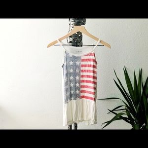 American flag peplum blouse